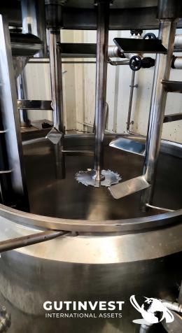 2  -  Mixer - Reactor of 1.000 lts with homogenizer