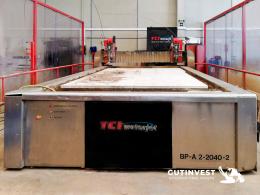 1  -  Waterjet cutting machine double head