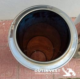 2  -  Stainless steel container with basket