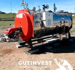 1  -  Fire tube steam boiler