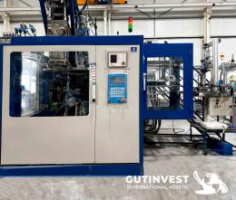 1  -  Plastic bottle blow molding extruder machine - 20lts