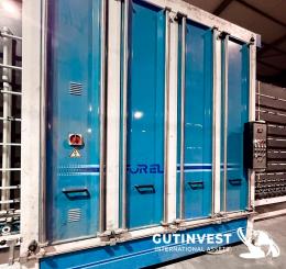 1  -  Máquina lavadora vertical de vidrio