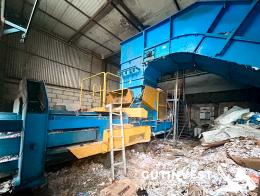 1  -  Cardboard baler press