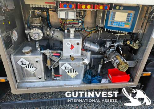 ADR tanker truck for transporting gasoline