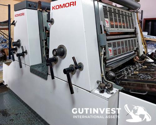 Two-color offset printing machine