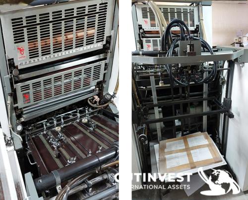 Two-color offset printing machine