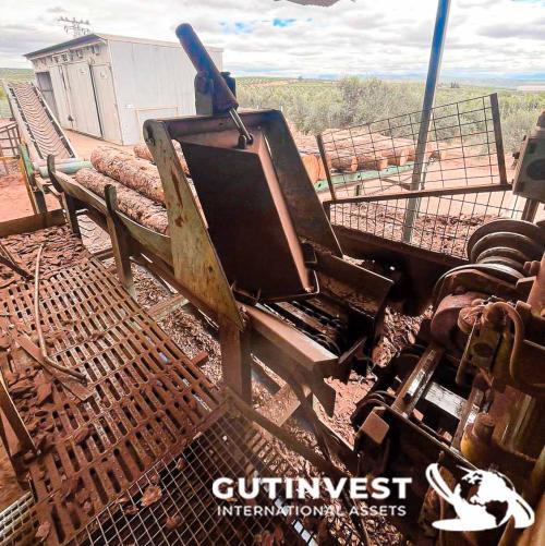 Sawmill for manufacturing wooden pallet panels