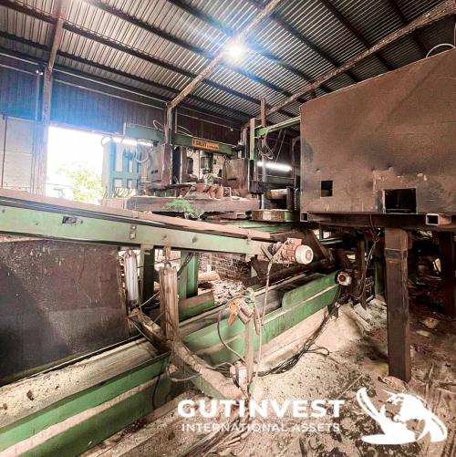 Sawmill for manufacturing wooden pallet panels