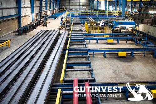 Metal beam cutting and drilling line - 18m