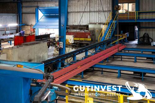 Metal beam cutting and drilling line - 18m