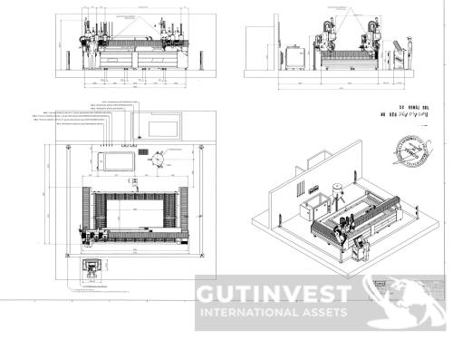  Waterjet Cutting Machine - 5 Axes - 3 Cutting Heads