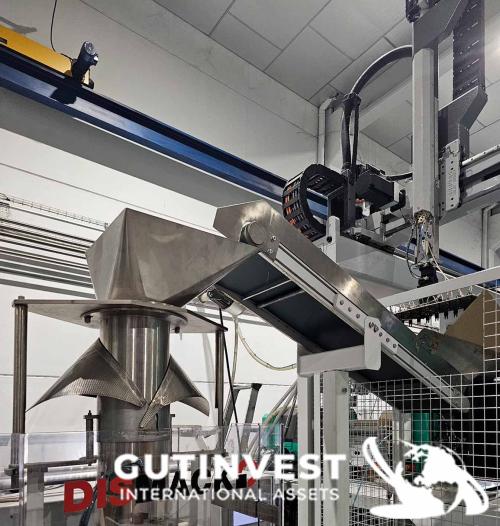 Envasadora vertical con cinta transportadora