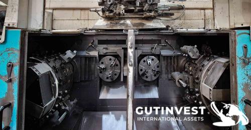 Torno CNC de doble husillo y torretas