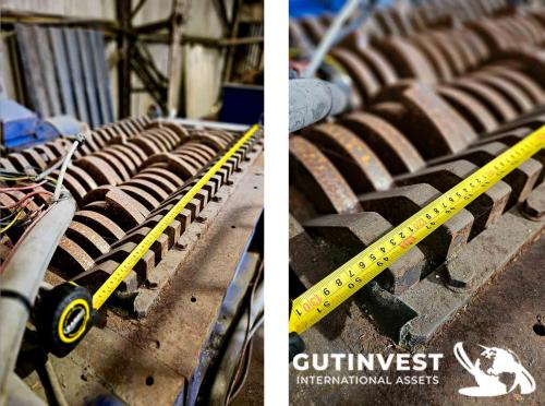 Triturador de dos ejes