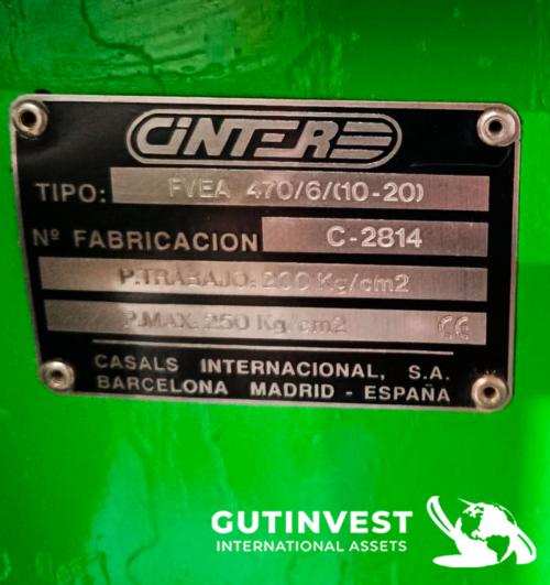 Filtro prensa hidráulico