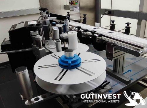 Maquina etiquetadora de botellas, tarros…