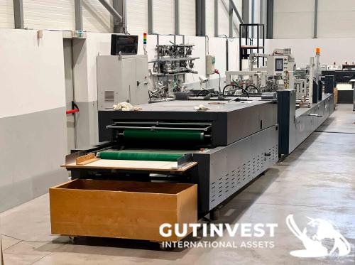 Máquina plegadora - encoladora de cajas