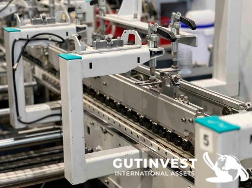 Máquina plegadora - encoladora de cajas