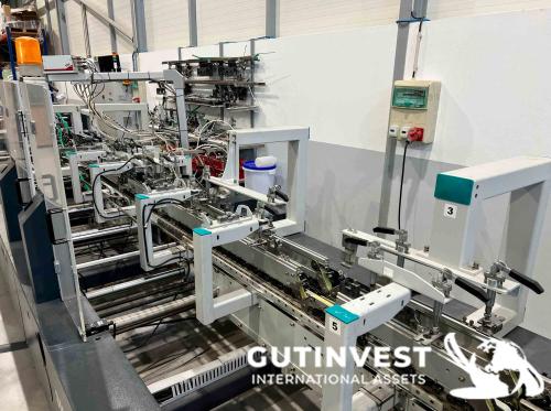 Máquina plegadora - encoladora de cajas