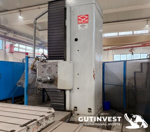 Mandrinadora de bancada fija con mesa rotativa