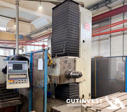 Mandrinadora de bancada fija con mesa rotativa