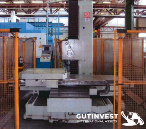 Mandrinadora de bancada fija con mesa rotativa