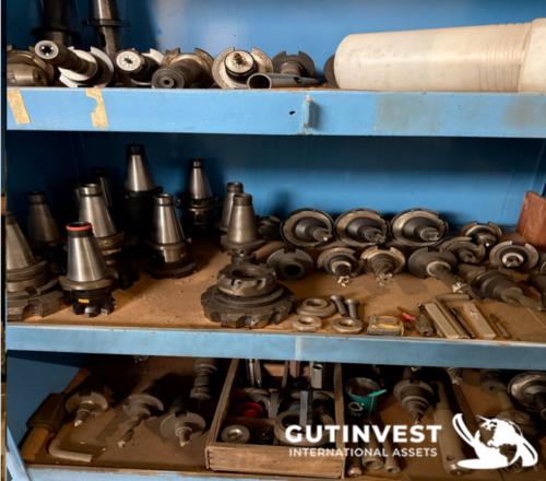 Mandrinadora de bancada fija con mesa rotativa