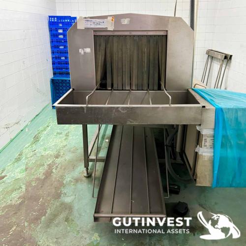 Túnel de lavado de cajas de plástico