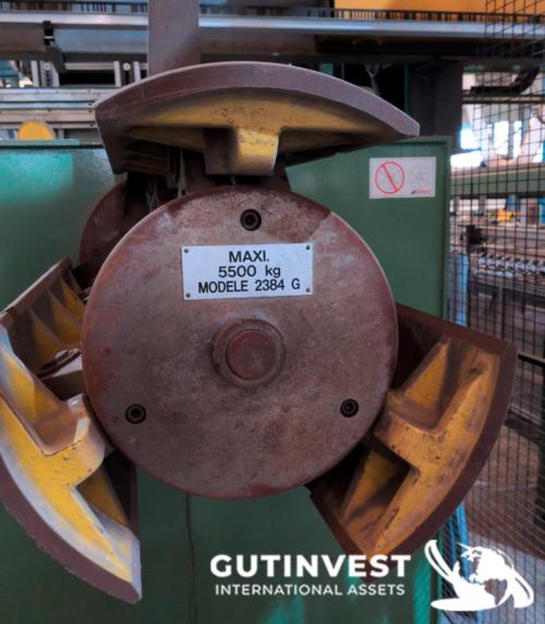 Devanadora y carro de carga