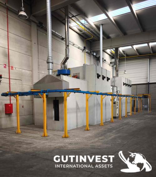 Cabina de pintura en polvo