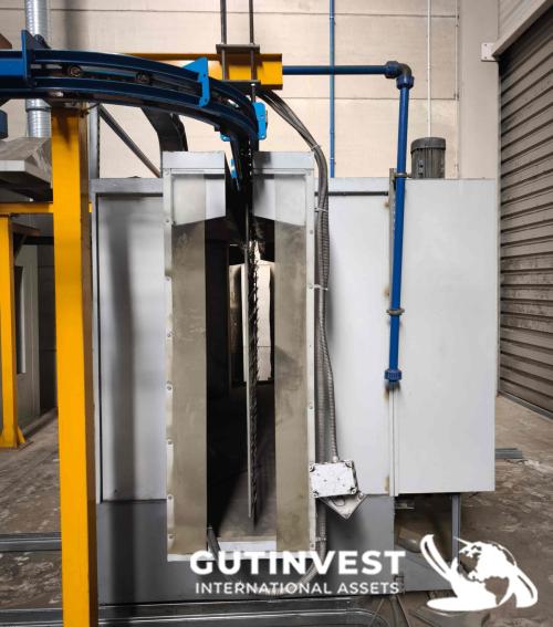 Cabina de pintura en polvo