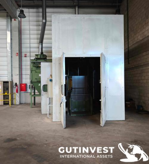 Cabina de granallado con aspiración