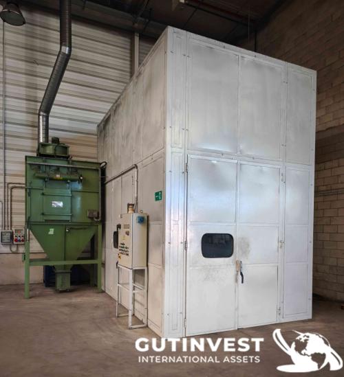 Cabina de granallado con aspiración