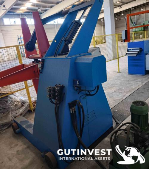 Desbobinador y aplanadora de chapa para metal