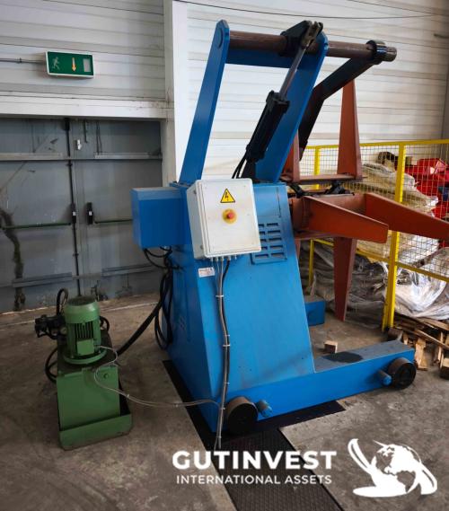 Desbobinador y aplanadora de chapa para metal