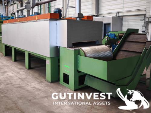 Linea con horno de templado y lavado de piezas