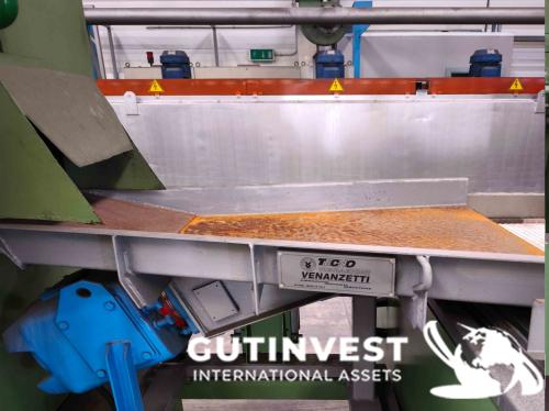 Linea con horno de templado y lavado de piezas