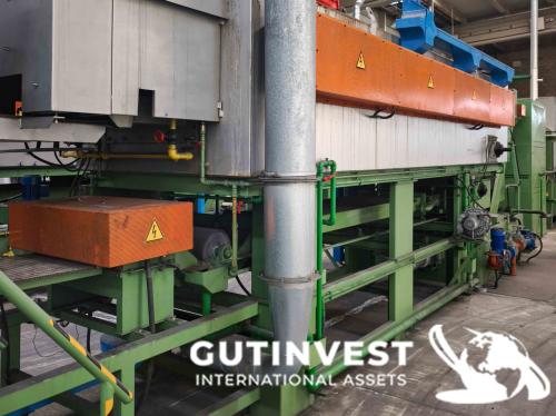 Linea con horno de templado y lavado de piezas