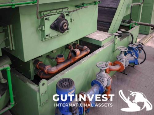 Linea con horno de templado y lavado de piezas