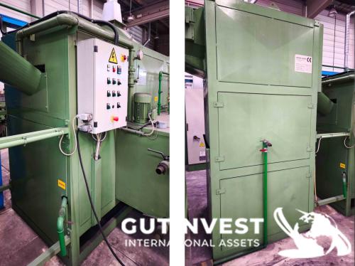 Linea con horno de templado y lavado de piezas