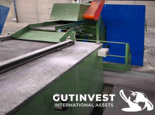 Linea con horno de templado y lavado de piezas