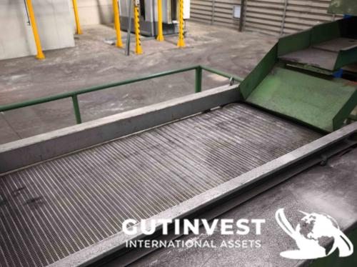 Linea con horno de templado y lavado de piezas