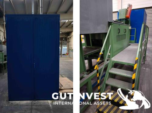 Linea con horno de templado y lavado de piezas