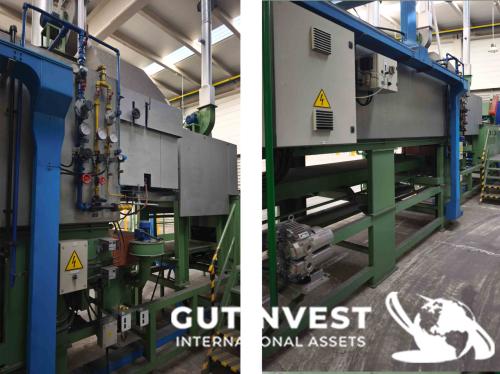 Linea con horno de templado y lavado de piezas