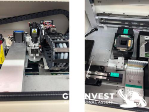 Línea de programación y marcaje de componentes electrónicos