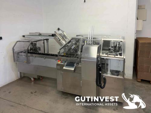 Cartoning machine for cosmetic and pharmaceutical products