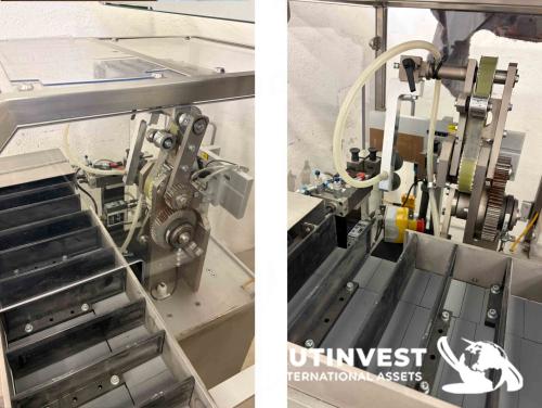 Cartoning machine for cosmetic and pharmaceutical products