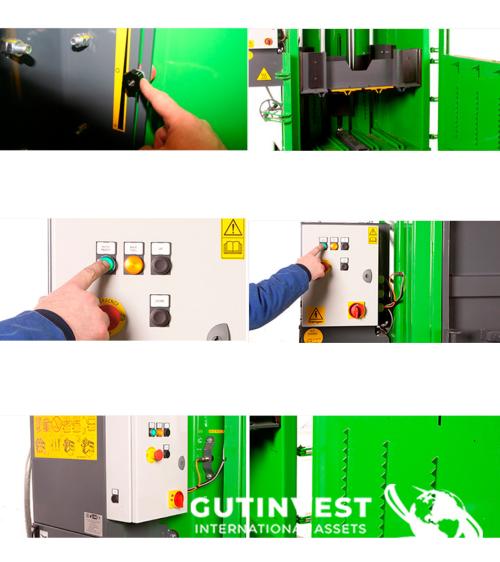Vertical Baler press