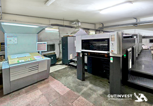 Offset printing machine - 4 colours