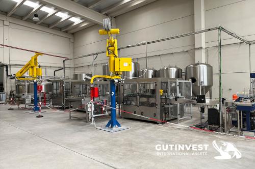 Complete factory - beer production - brewery food industry